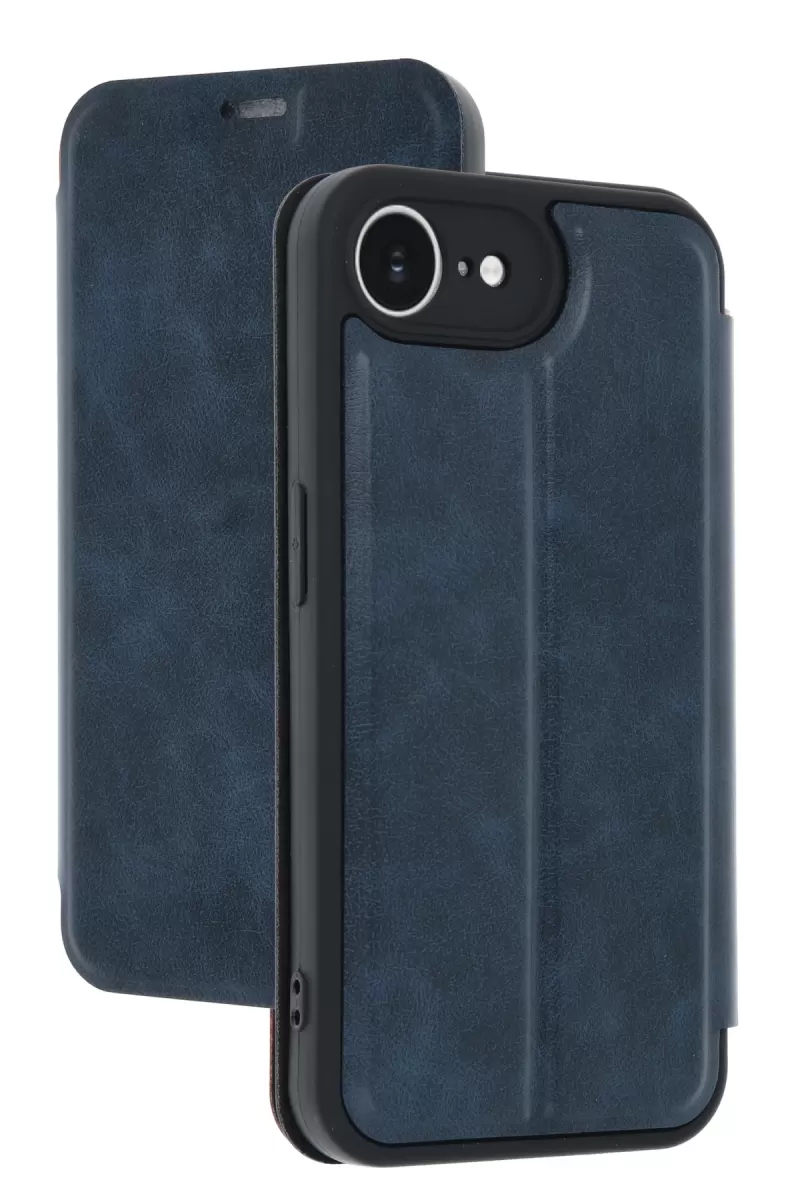 Newface Apple iPhone 16E Kılıf Flip Cover - Lacivert