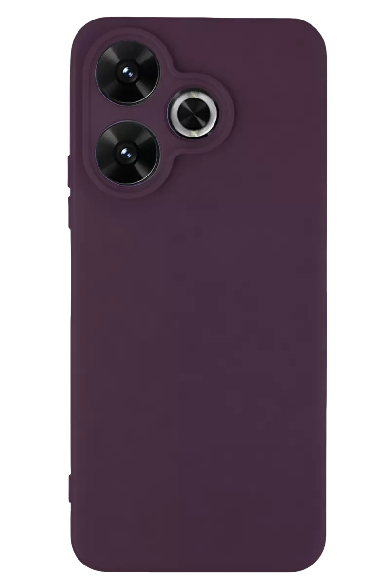Newface Xiaomi Redmi 13 4G Kılıf First Silikon - Mürdüm