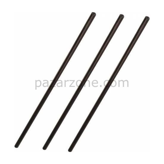 Mum Sıcak Silikon Siyah 6,2 mm  30 Cm 3 Adet
