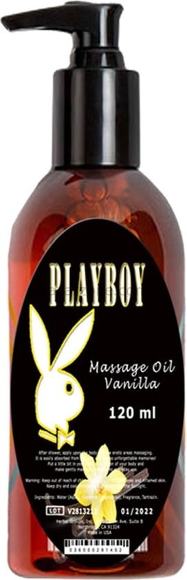 Playboy Masaj Yağı Vanilya Aromalı Aromaterapi 120ml / Vanilla Aromatherapy Massage Oil 120ml