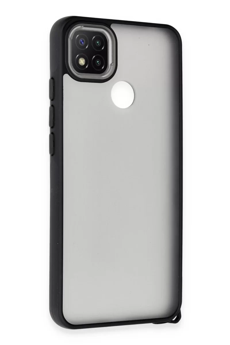 Newface Xiaomi Redmi 9C Kılıf Elegant Kapak - Siyah