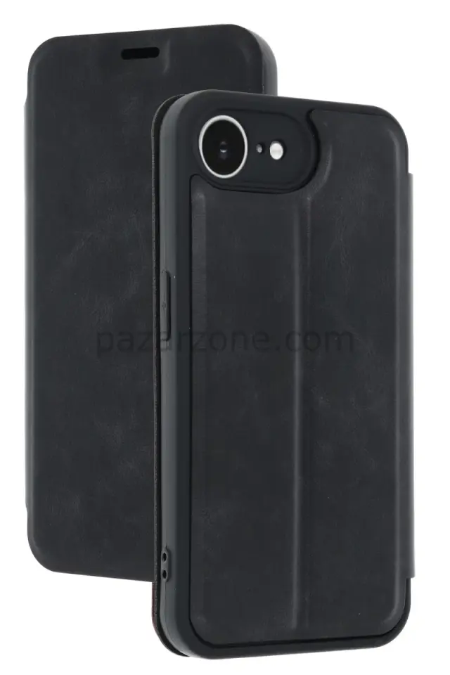 Newface Apple iPhone 16E Kılıf Flip Cover - Siyah