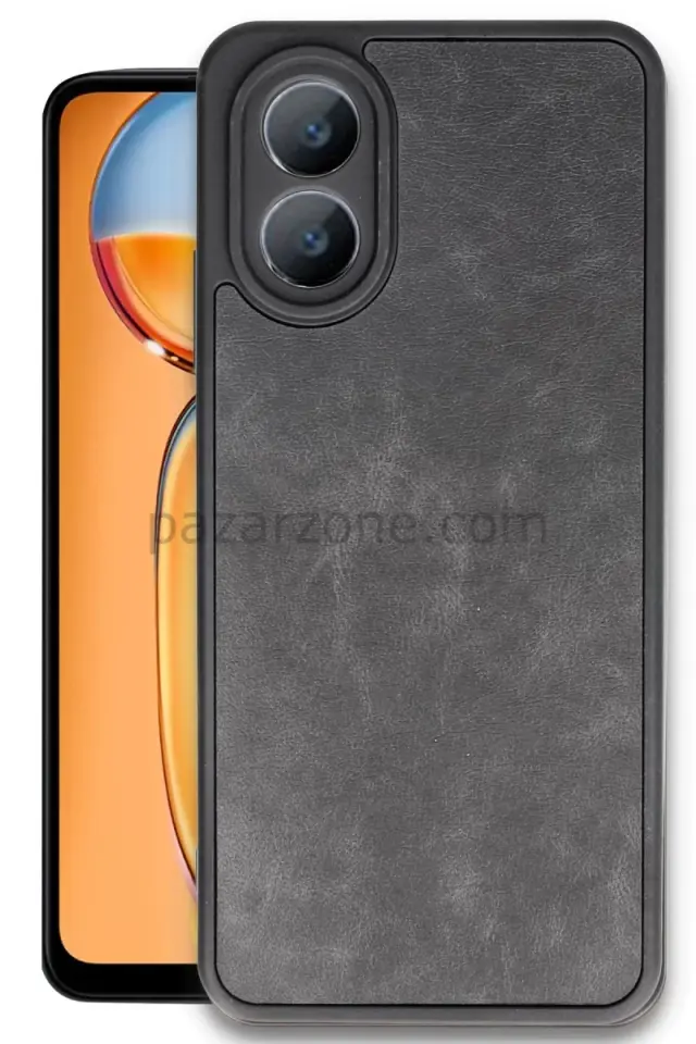Newface Oppo A38 Kılıf Aras Deri Kapak - Siyah