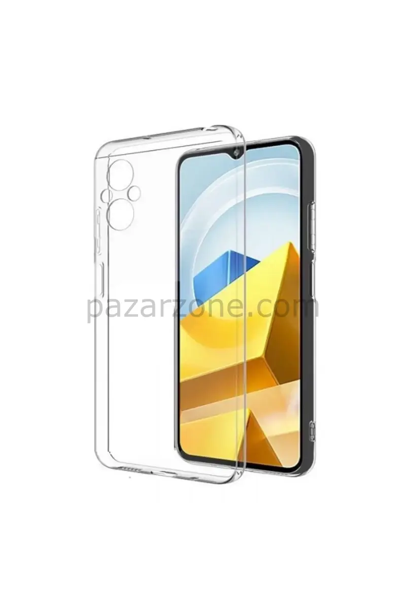 Newface Xiaomi Poco M5 Kılıf Lüx Şeffaf Silikon