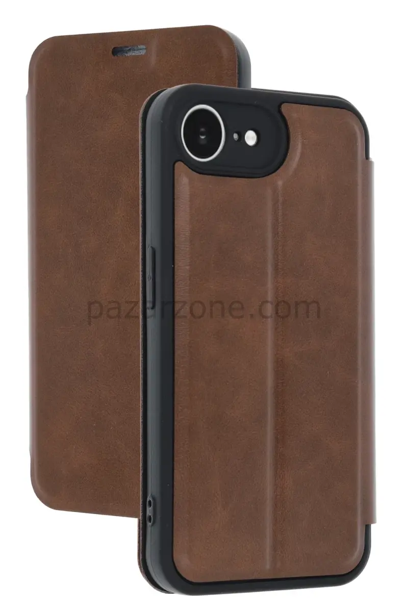 Newface Apple iPhone 16E Kılıf Flip Cover - Taba