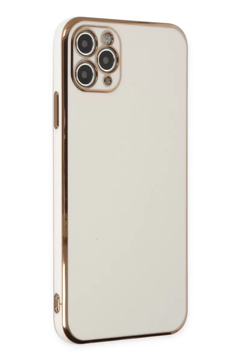 Newface Apple iPhone 11 Pro Max Kılıf Volet Silikon - Beyaz