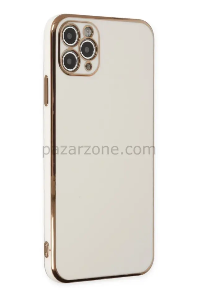 Newface Apple iPhone 11 Pro Max Kılıf Volet Silikon - Beyaz