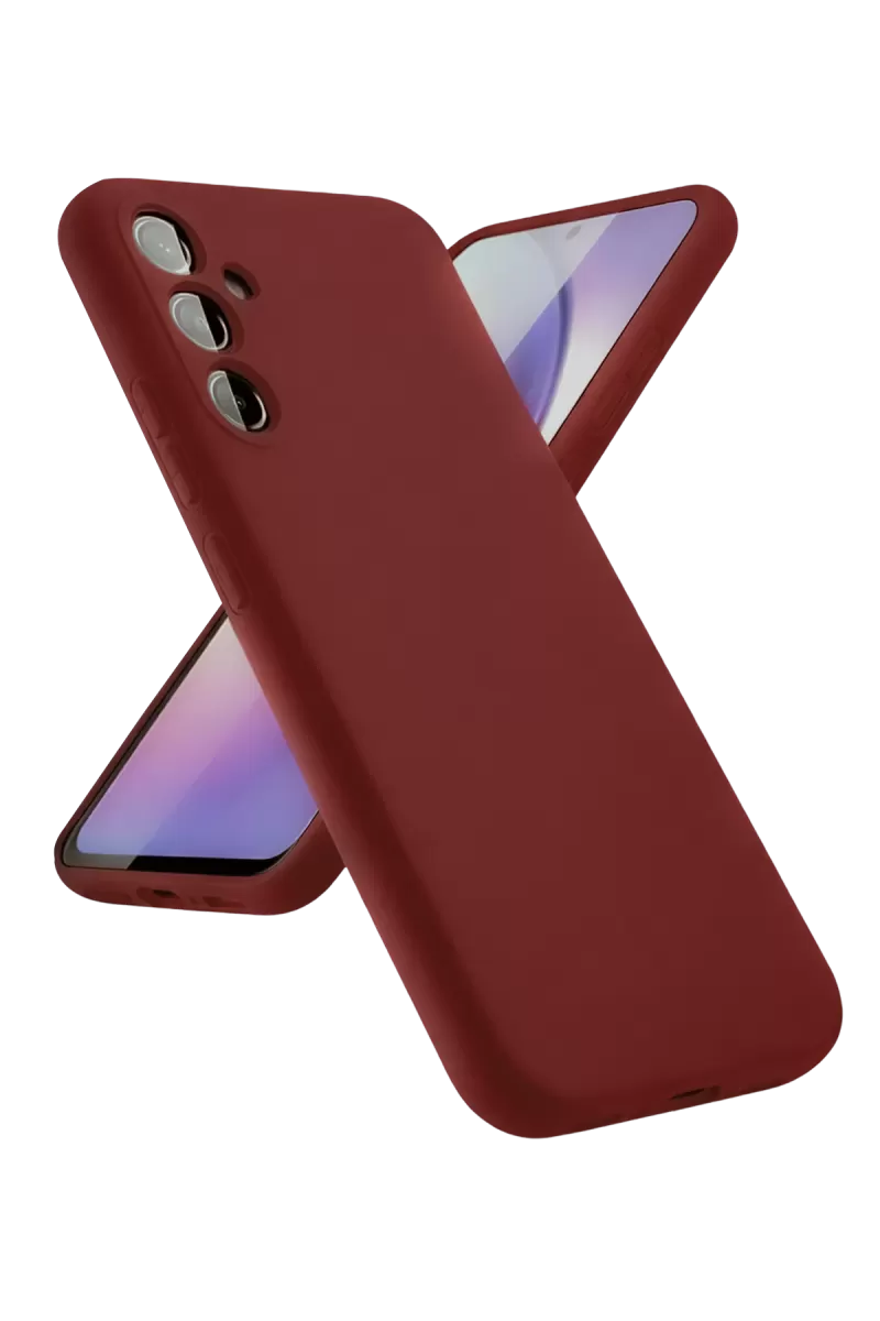 Newface Samsung Galaxy A24 4G Kılıf First Silikon - Bordo