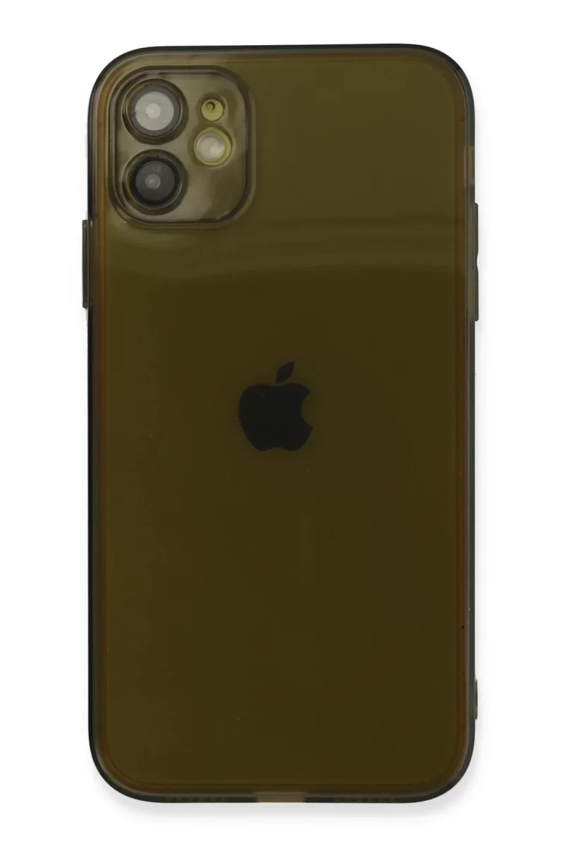 Newface Apple iPhone 12 Kılıf Fly Lens Silikon - Siyah