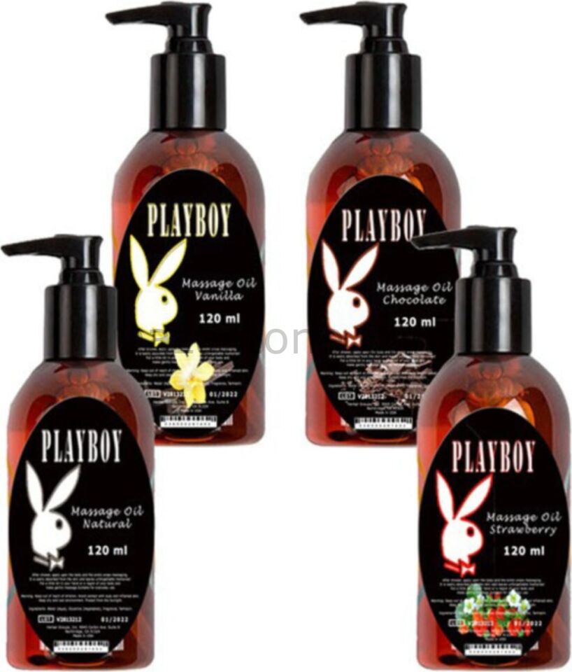 Playboy Massage Oil 120 ml 4 Çeşit Vücut Masaj Yağı