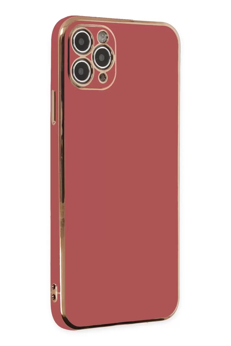 Newface Apple iPhone 11 Pro Max Kılıf Volet Silikon - Kırmızı
