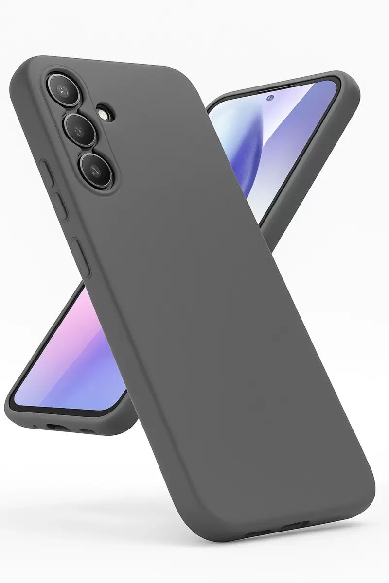 Newface Samsung Galaxy A24 4G Kılıf First Silikon - Gri