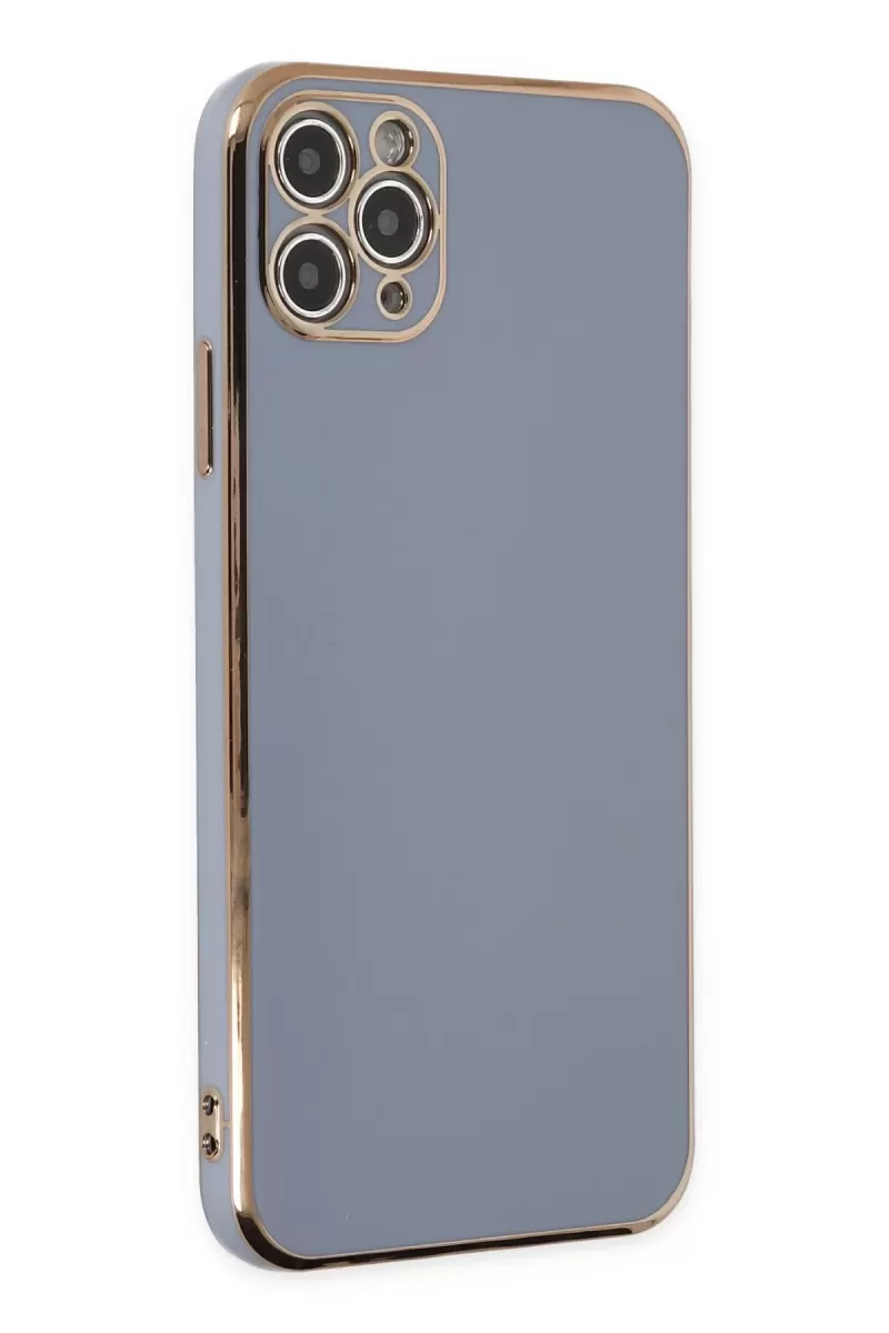 Newface Apple iPhone 11 Pro Max Kılıf Volet Silikon - Mavi