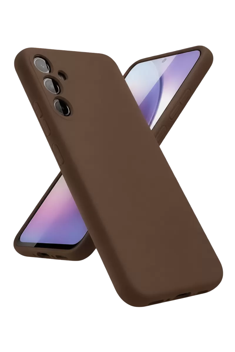 Newface Samsung Galaxy A24 4G Kılıf First Silikon - Kahverengi