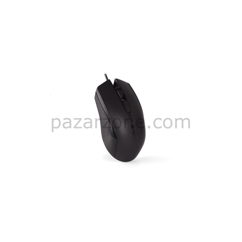 A4 TECH OP-760, Siyah, V-Track, 1000dpi, 3 Buton, Usb Kablolu, Optik Mouse