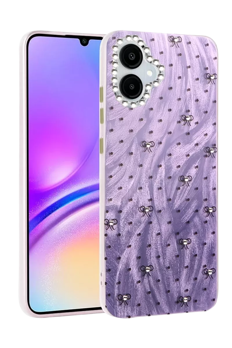 Newface Samsung Galaxy A06 Kılıf Blade Aynalı Desenli Kapak - Desen 2
