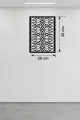 Sarmaşık ve Yaprak Motifli Ahşap Duvar Tablosu - 25x35 cm Lazer Kesim Dekoratif Pano