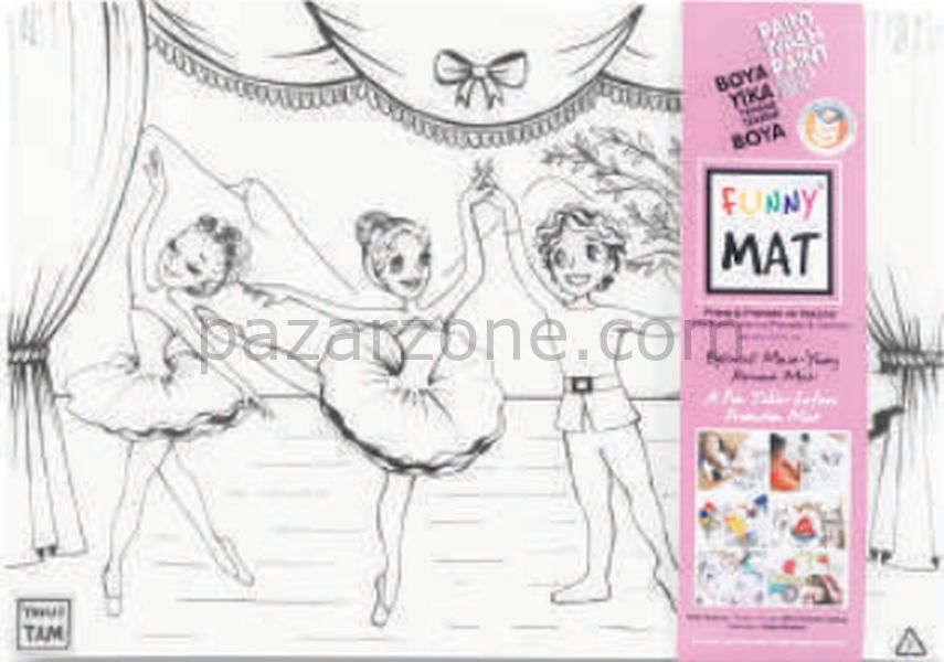 Funny Mat - Prens İle Prenses Ve Dansçılar 33,5 x 48 cm