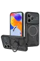 Newface Realme C53 Kılıf Joy Lens Standlı Kapak - Siyah