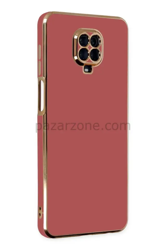 Newface Xiaomi Redmi Note 9 Pro Kılıf Volet Silikon - Kırmızı