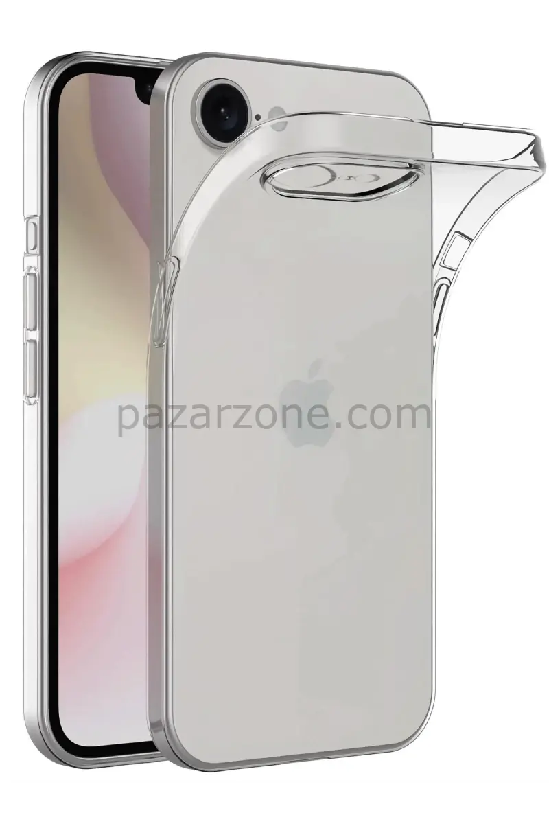 Newface Apple iPhone 16E Kılıf Lüx Şeffaf Silikon
