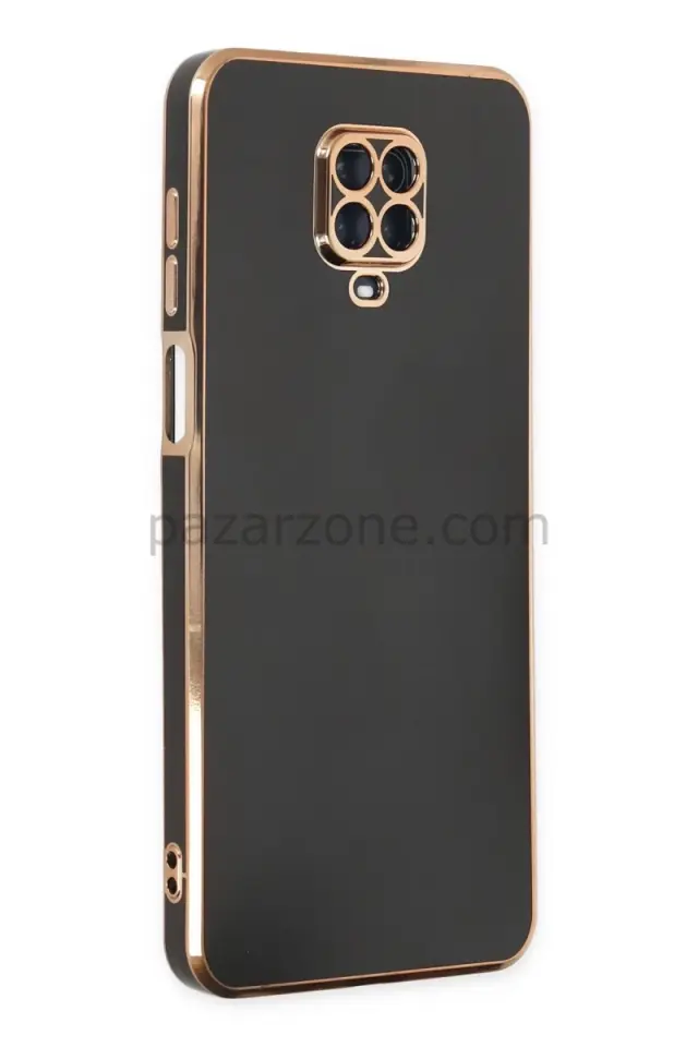 Newface Xiaomi Redmi Note 9 Pro Kılıf Volet Silikon - Siyah
