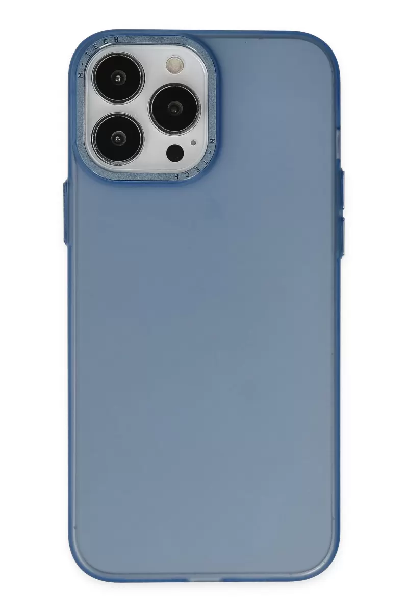 Newface Apple iPhone 14 Pro Kılıf Modos Metal Kapak - Lacivert