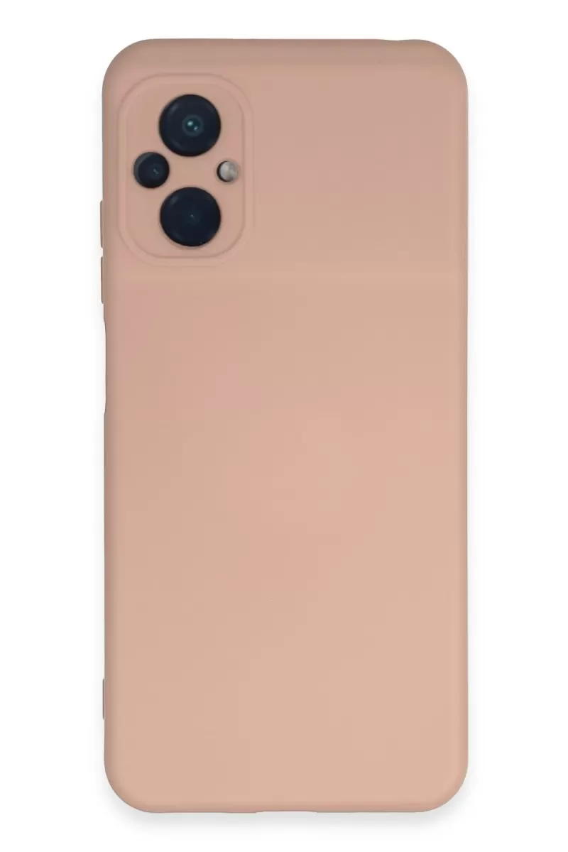 Newface Xiaomi Poco M5 Kılıf Nano içi Kadife Silikon - Pudra