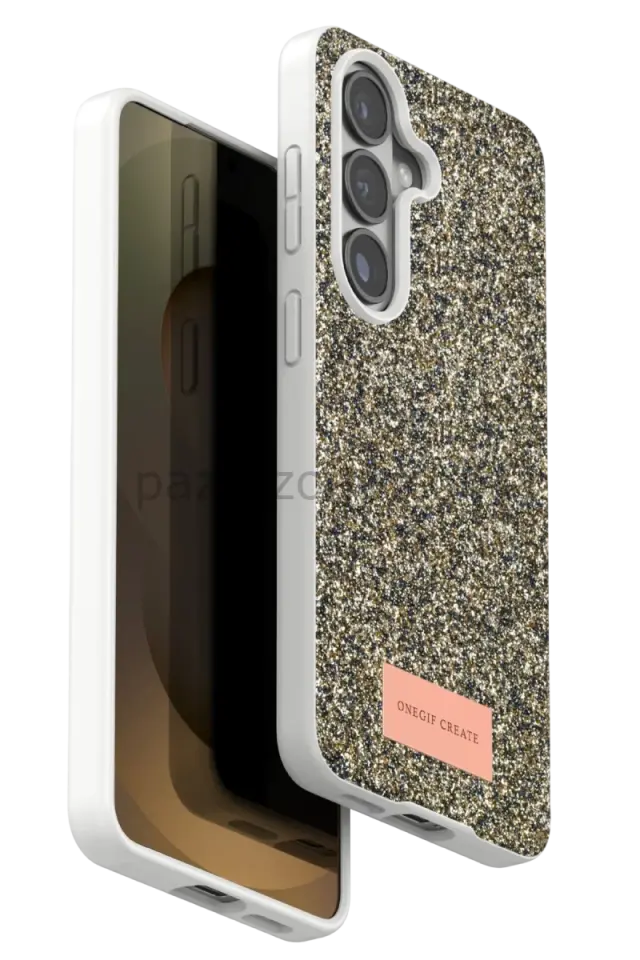 Onegif Samsung Galaxy S26 Plus Bright Simli Kapak - Gold