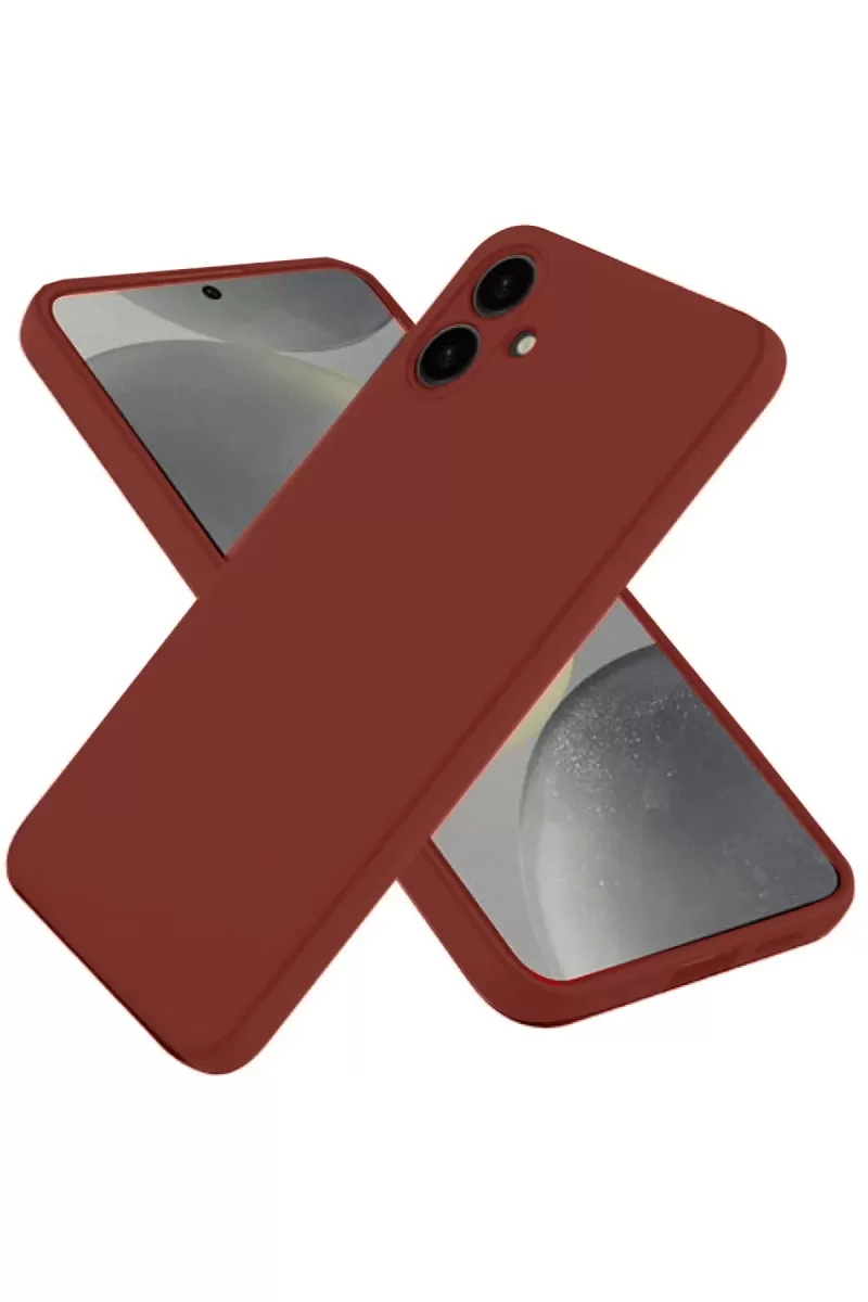 Newface Samsung Galaxy A06 Kılıf First Silikon - Bordo