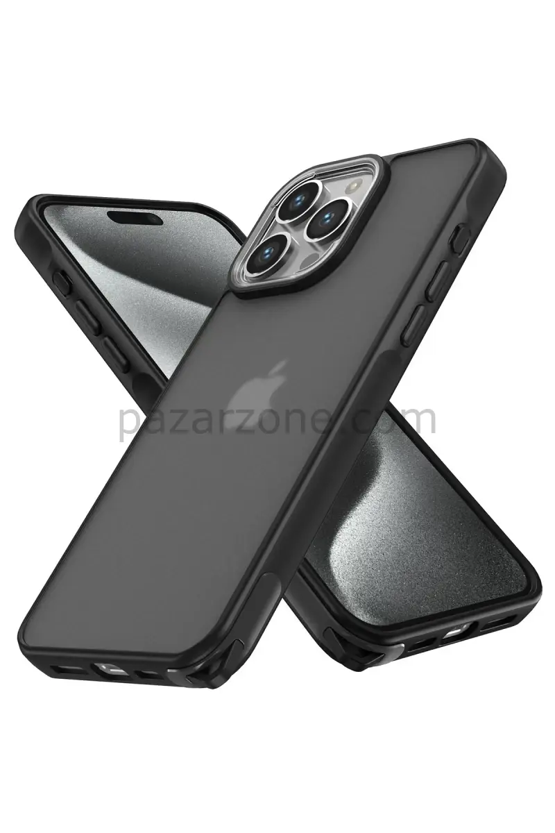 Newface Apple iPhone 14 Pro Kılıf Elegant Kapak - Siyah