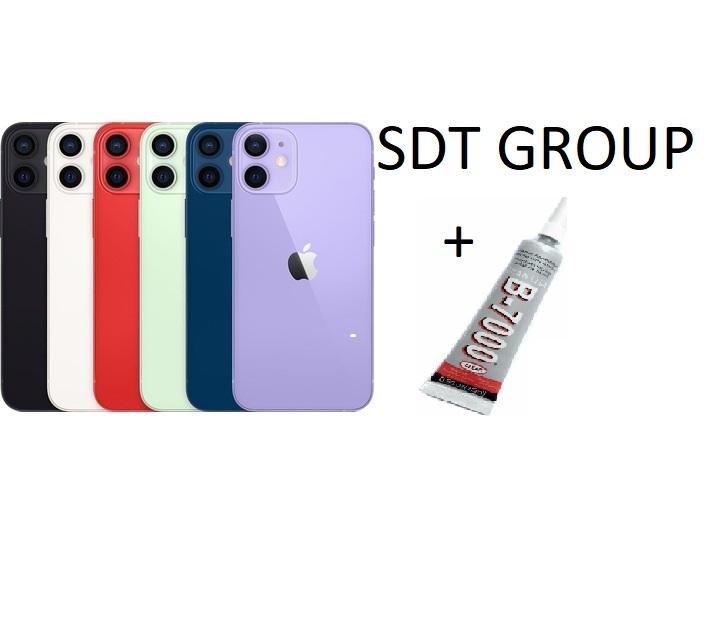 iPhone 12 Uyumlu Arka Batarya Pil Kapağı MOR (B700