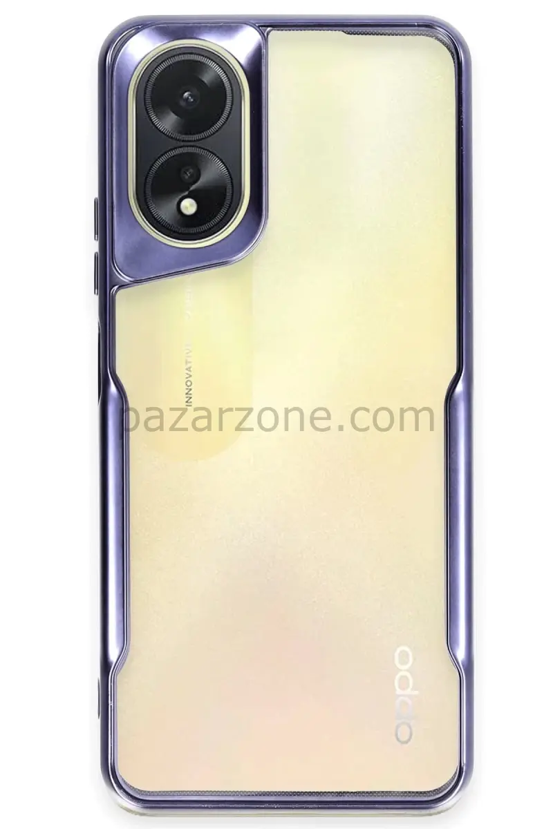 Newface Oppo A38 Kılıf Boyi Silikon Kapak - Lacivert