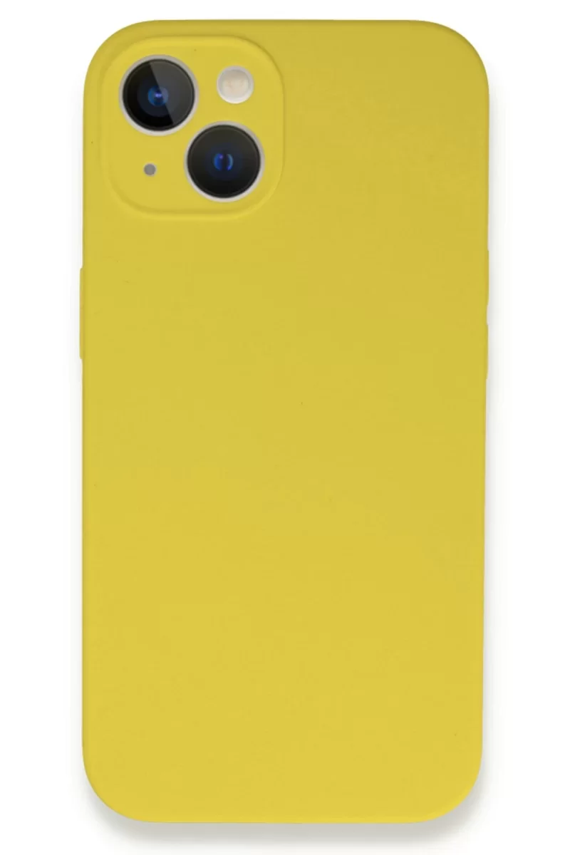 Newface Apple iPhone 13 Mini Kılıf Lansman Legant Silikon - Sarı