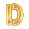Altın Sarısı Folyo D Harfi Balon 1 Metre