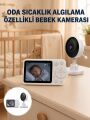 Sıcaklık Sensörlü Güvenli Bebek Kamerası İki Yönlü Ses Yeni Nesil