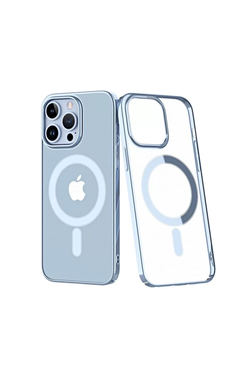 Newface Apple iPhone 14 Pro Kılıf Element Magneticsafe Sert Kapak - Sierra Blue