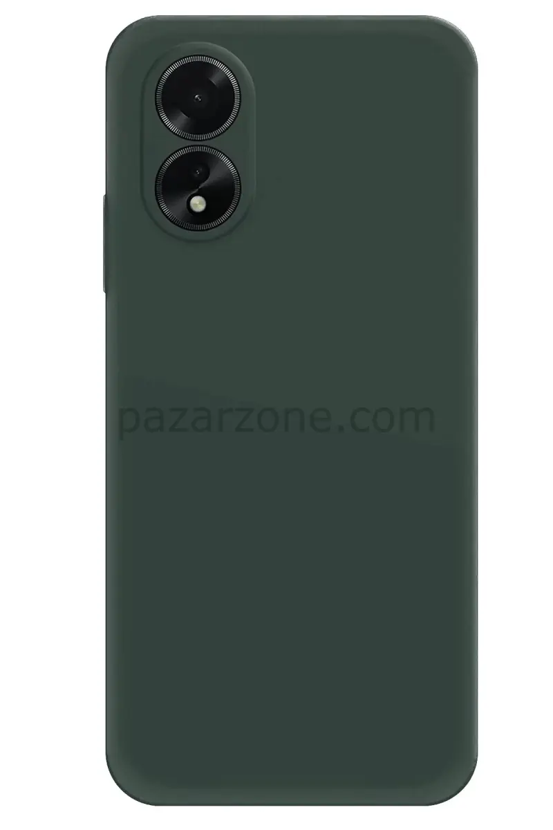 Newface Oppo A38 Kılıf First Silikon - Koyu Yeşil