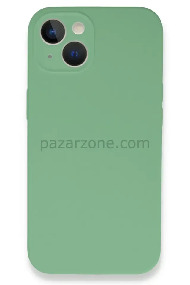 Newface Apple iPhone 13 Mini Kılıf Lansman Legant Silikon - Yeşil