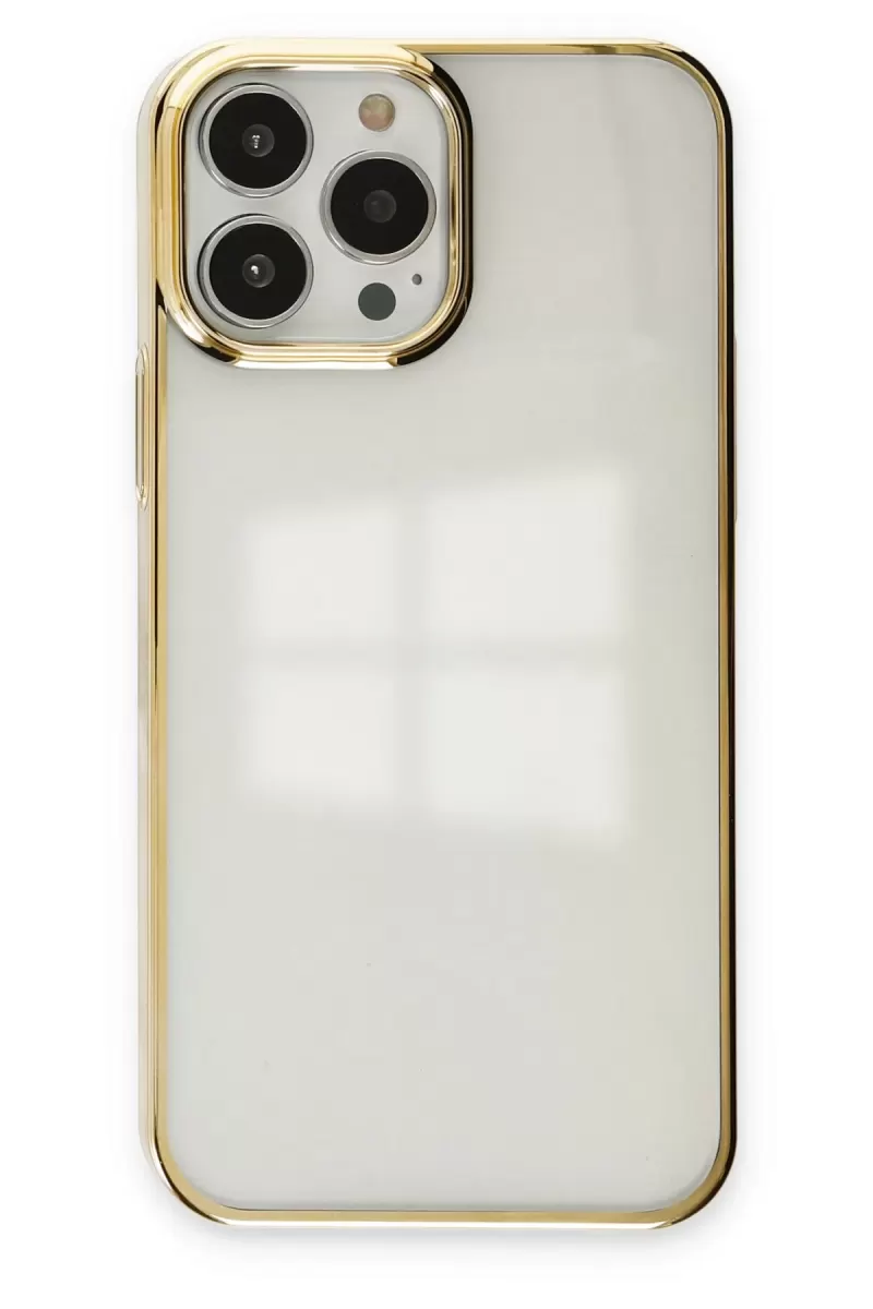 Newface Apple iPhone 14 Pro Kılıf Element Silikon - Gold