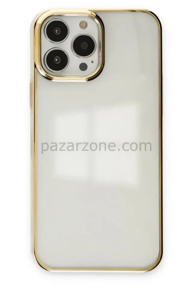 Newface Apple iPhone 14 Pro Kılıf Element Silikon - Gold