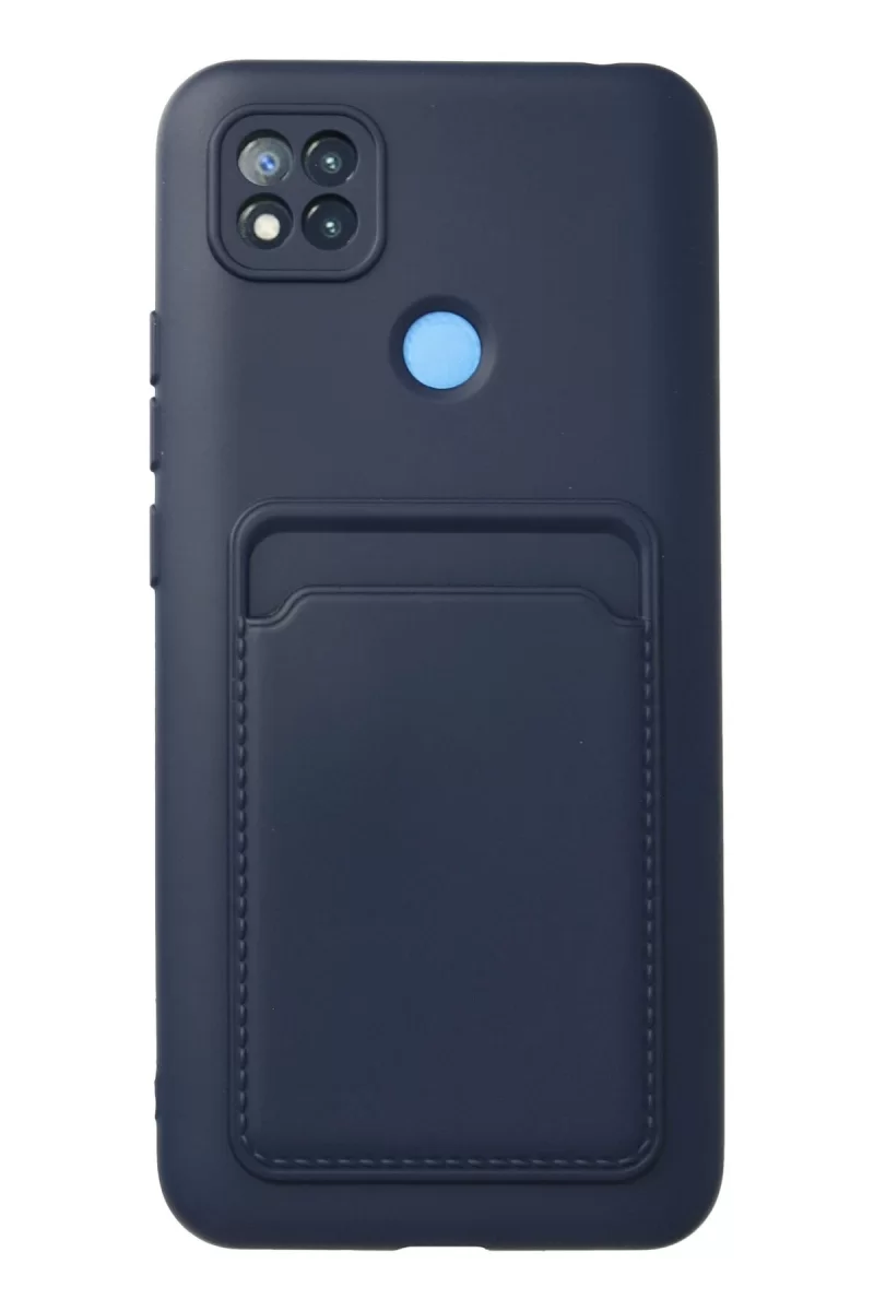 Newface Xiaomi Redmi 9C Kılıf Kelvin Kartvizitli Silikon - Lacivert