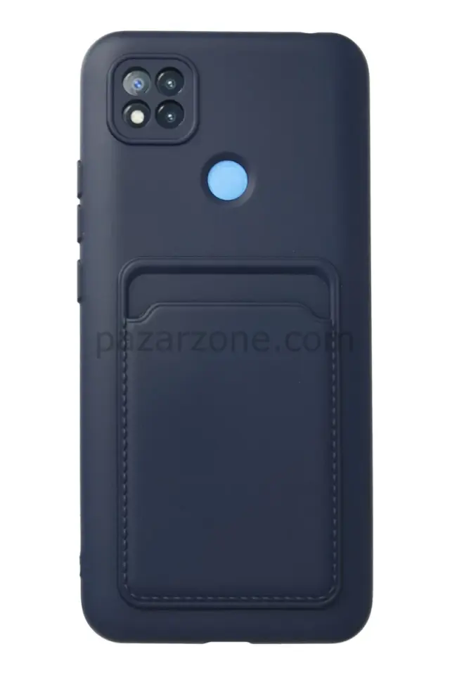 Newface Xiaomi Redmi 9C Kılıf Kelvin Kartvizitli Silikon - Lacivert