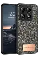 Onegif Xiaomi Mi 14T Pro Bright Simli Kapak - Gümüş