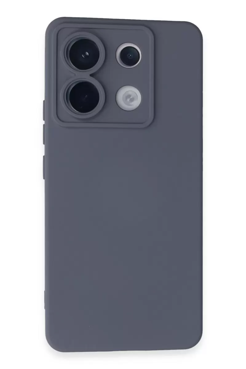 Newface Xiaomi Redmi Note 13 Pro 5G Kılıf Nano içi Kadife Silikon - Gri