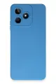 Newface Realme C53 Kılıf Nano içi Kadife Silikon - Mavi