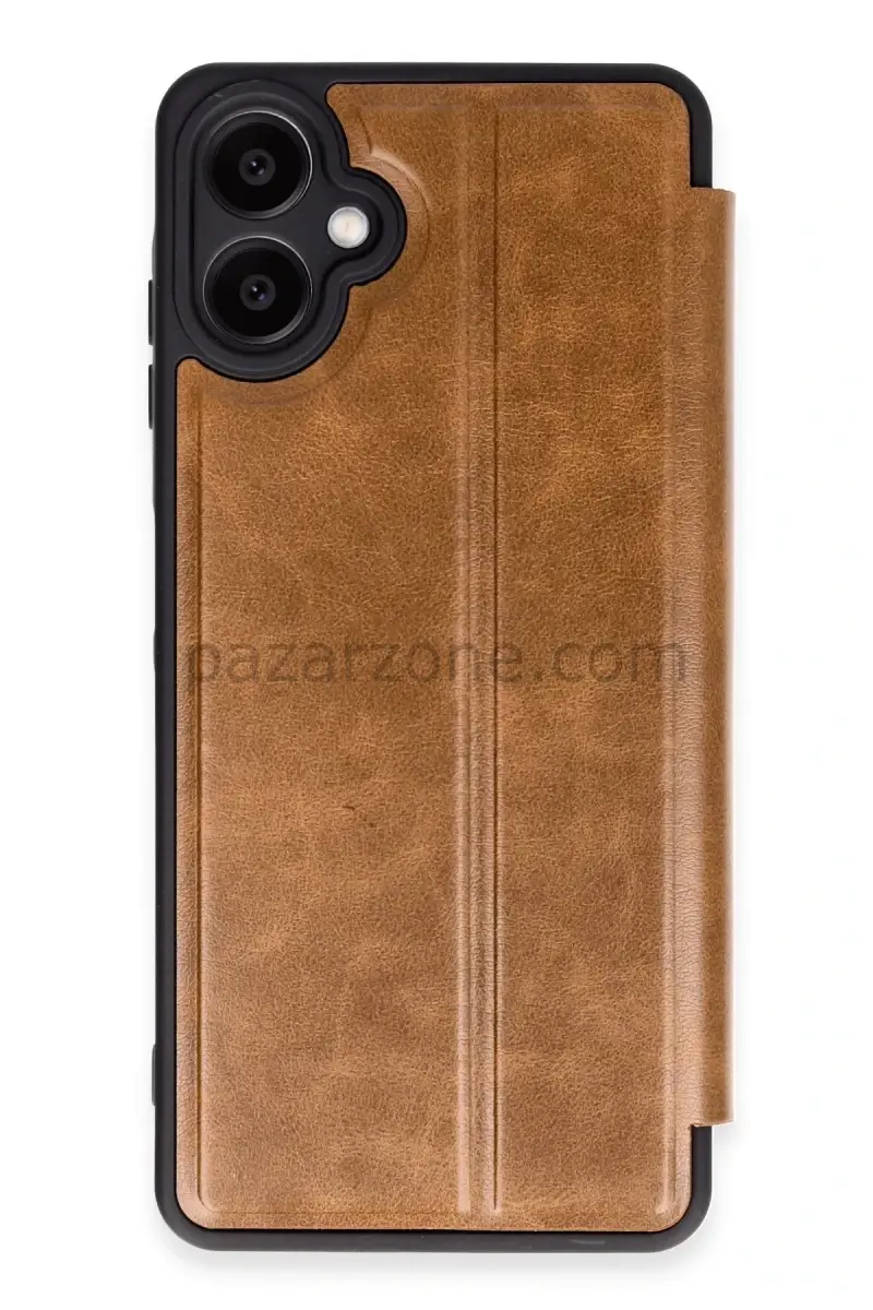Newface Samsung Galaxy A06 Kılıf Flip Cover - Taba