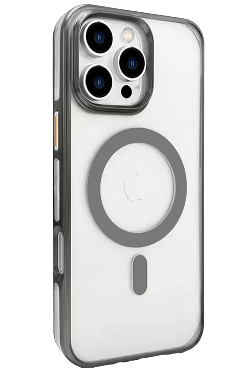 Joko Apple iPhone 16 Pro Max Gleam PC Sert Magsafe Kılıf - Titan Gri