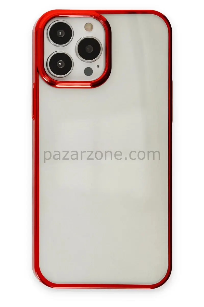 Newface Apple iPhone 14 Pro Kılıf Element Silikon - Kırmızı