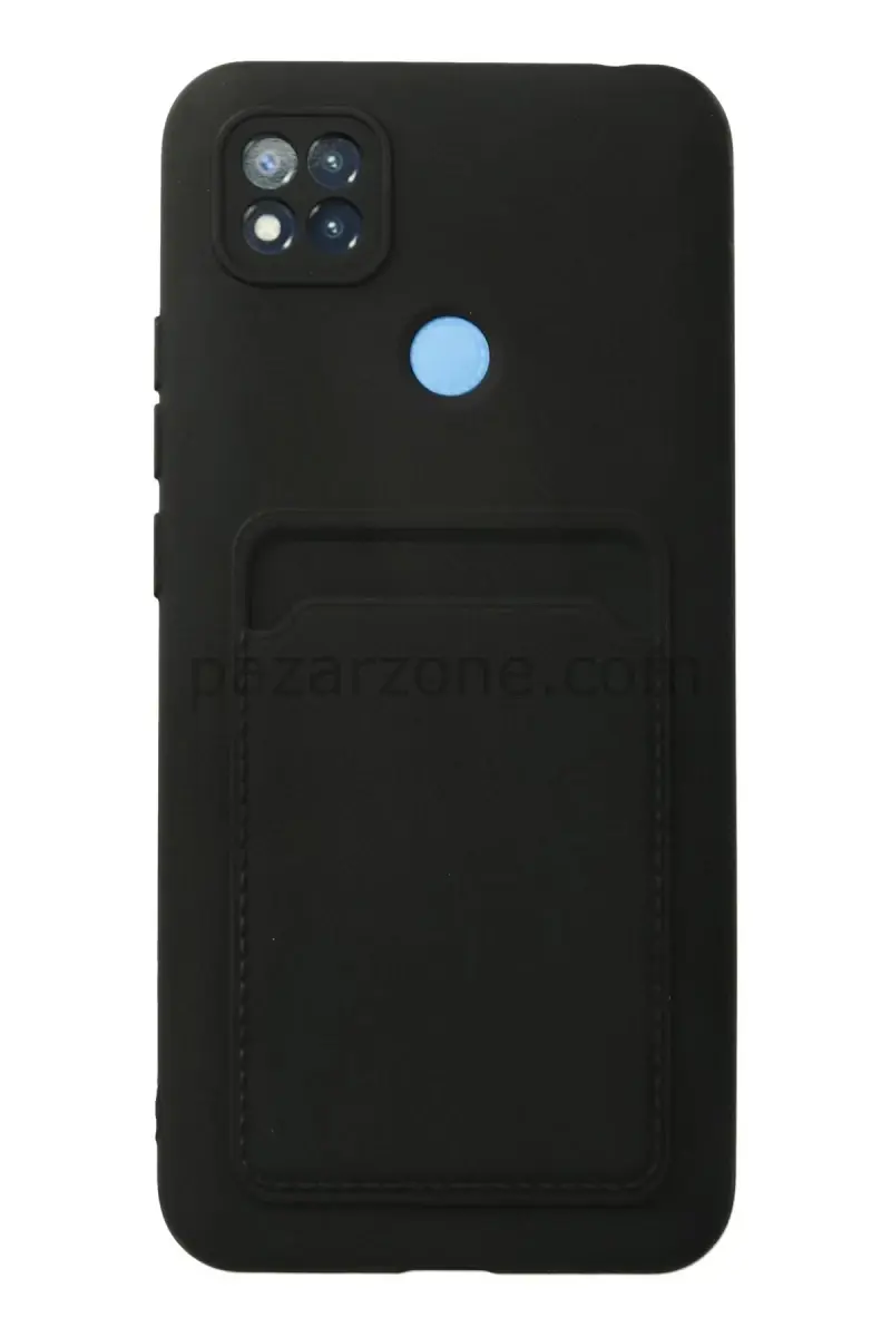 Newface Xiaomi Redmi 9C Kılıf Kelvin Kartvizitli Silikon - Siyah